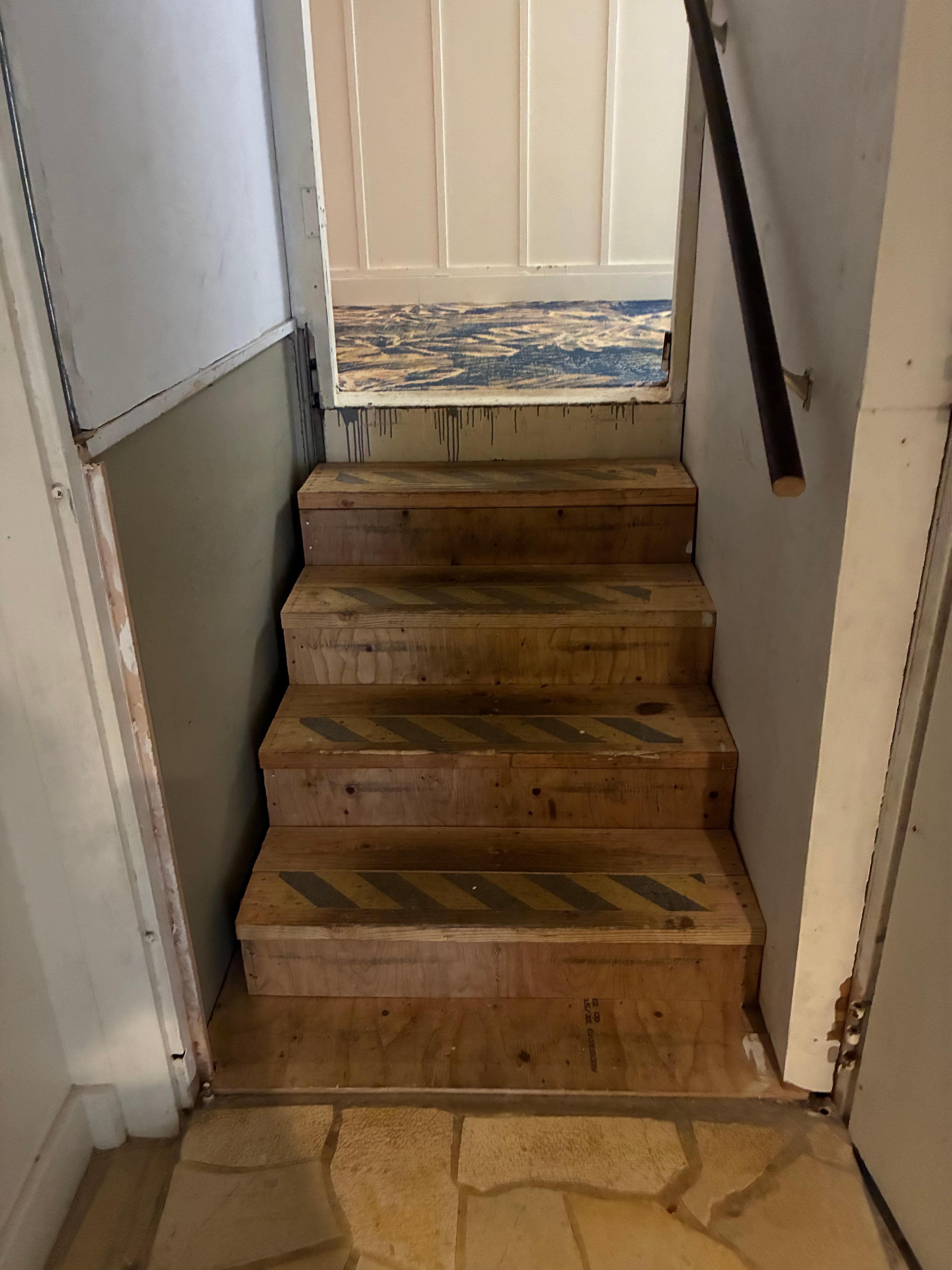 Access to our hallway !! Wish I took picture of bathroom. Mildew around floor