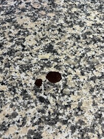Damaged cheap worktop