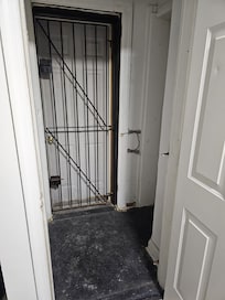 Shady door that lef to nowhere. Two mistery doors on the other side.