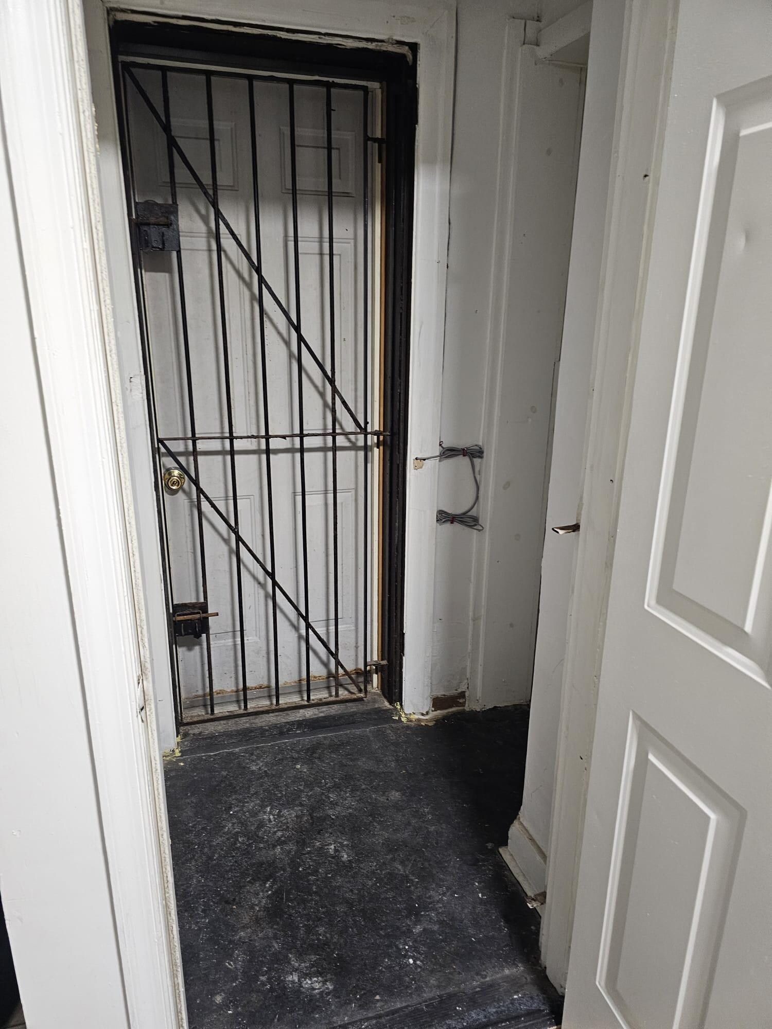 Shady door that lef to nowhere. Two mistery doors on the other side.