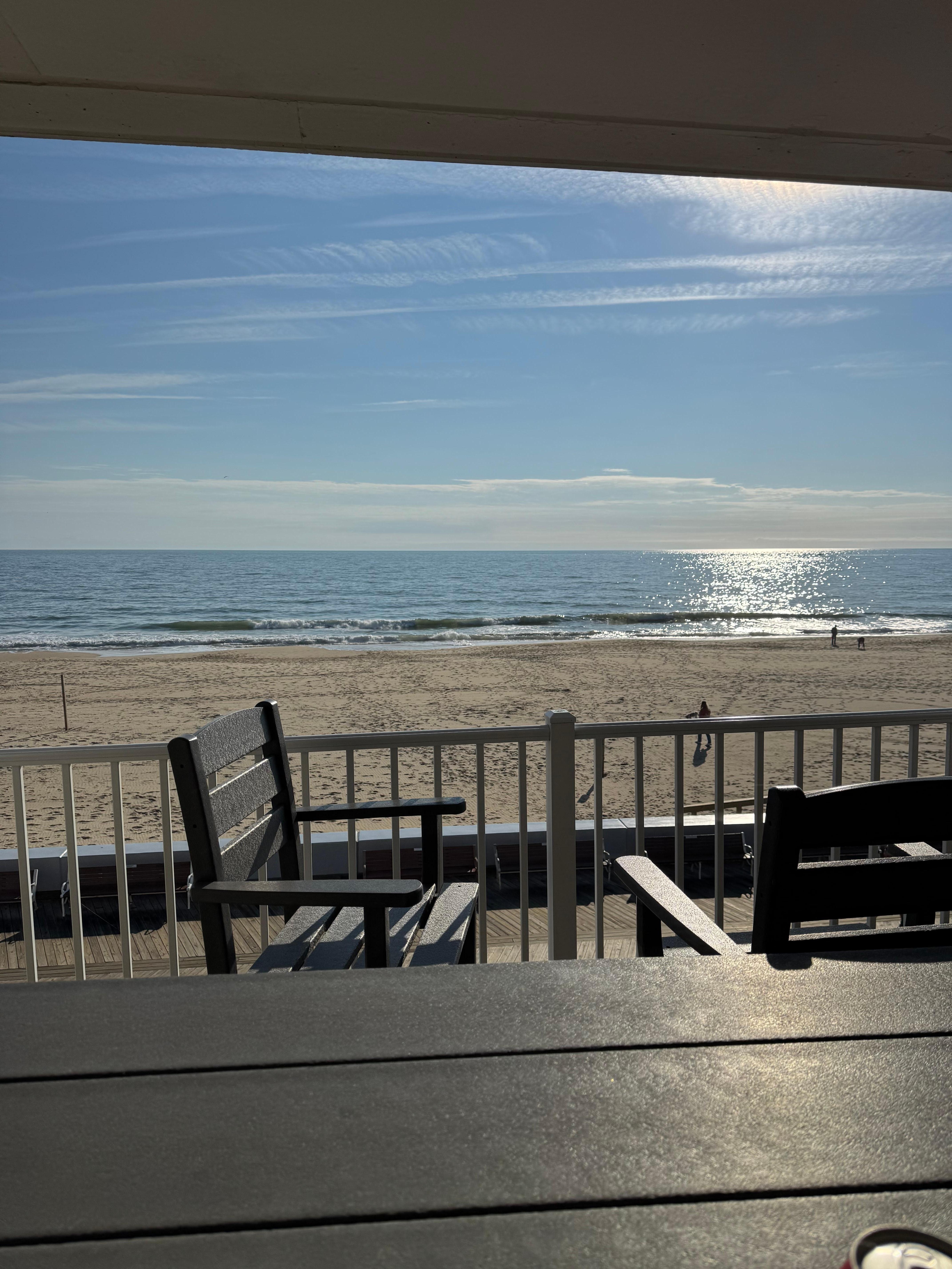 Beautiful view from our balcony. 