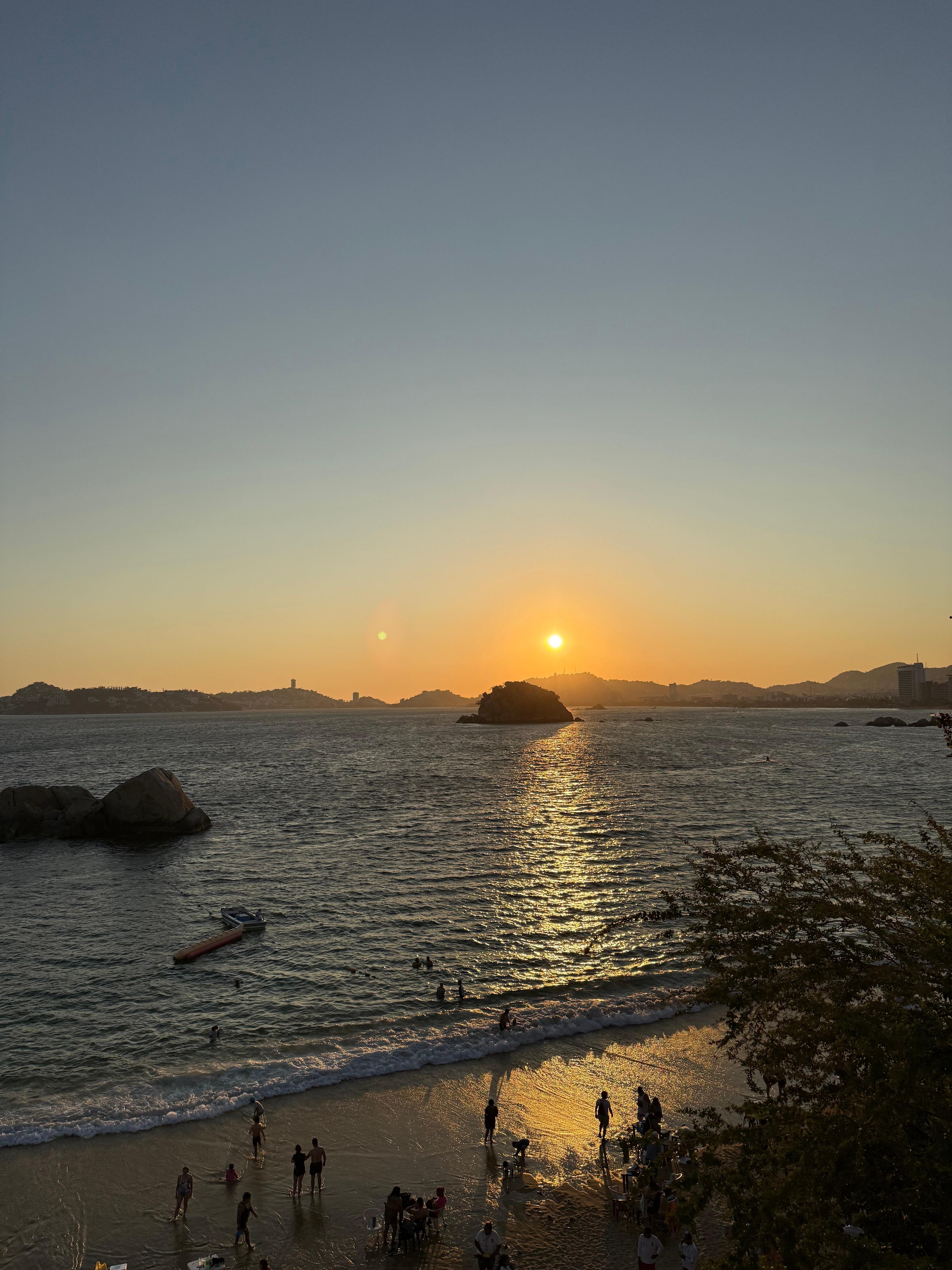 Atardecer desde la alberca 