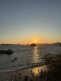 Atardecer desde la alberca