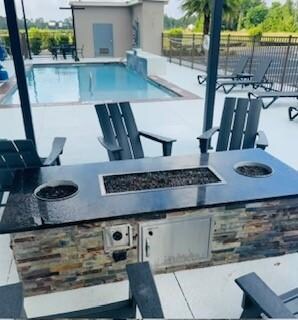 Fire Pit and gorgeous pool