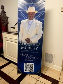 My uncle funeral that we attended while there.