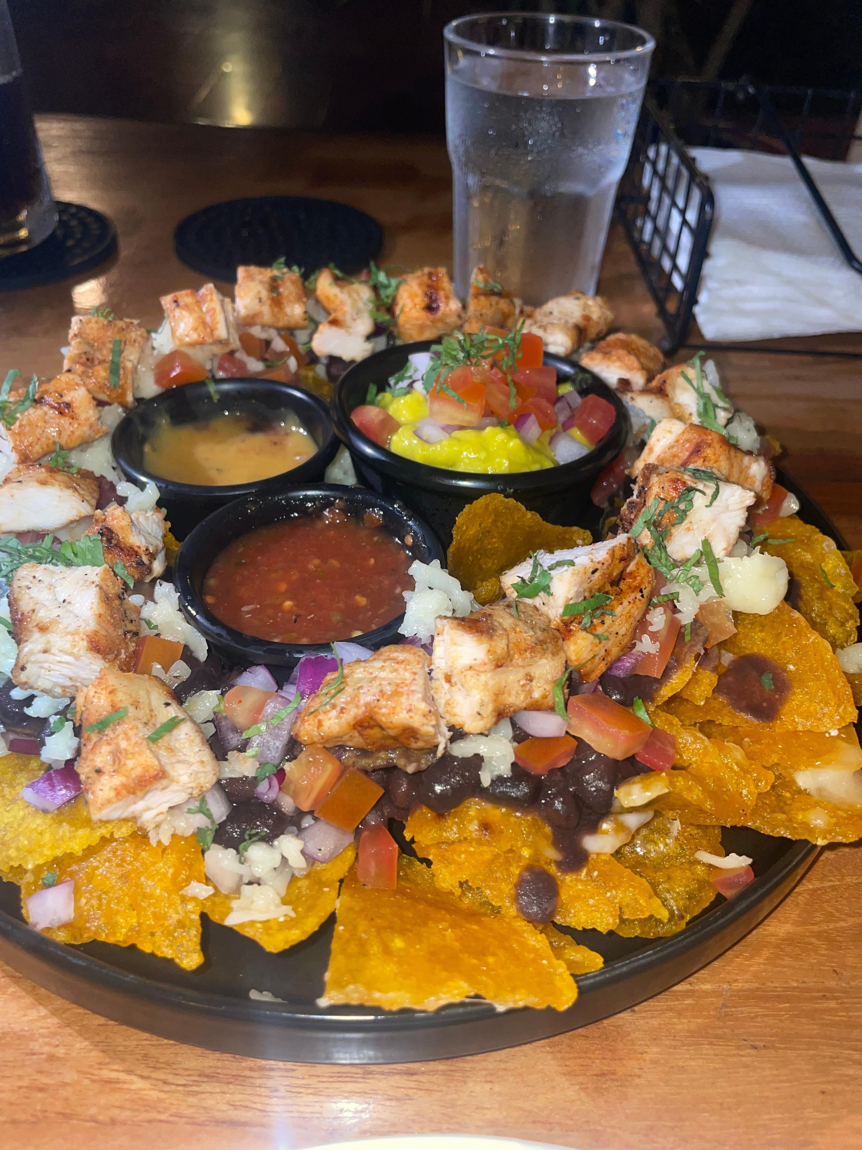 Nachos del restaurante 