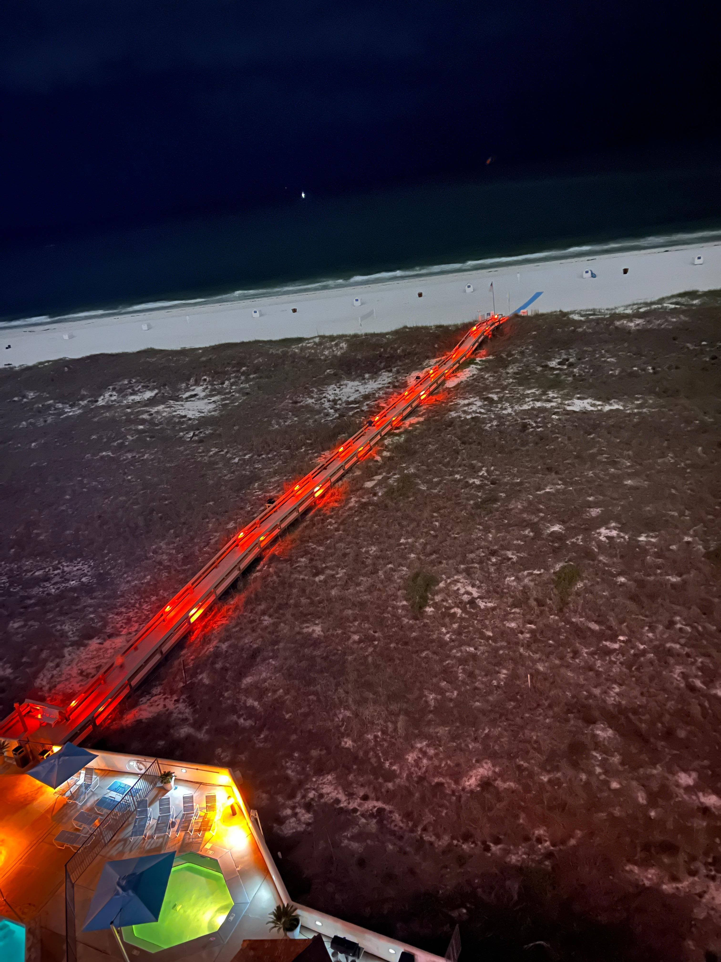 Boardwalk at night