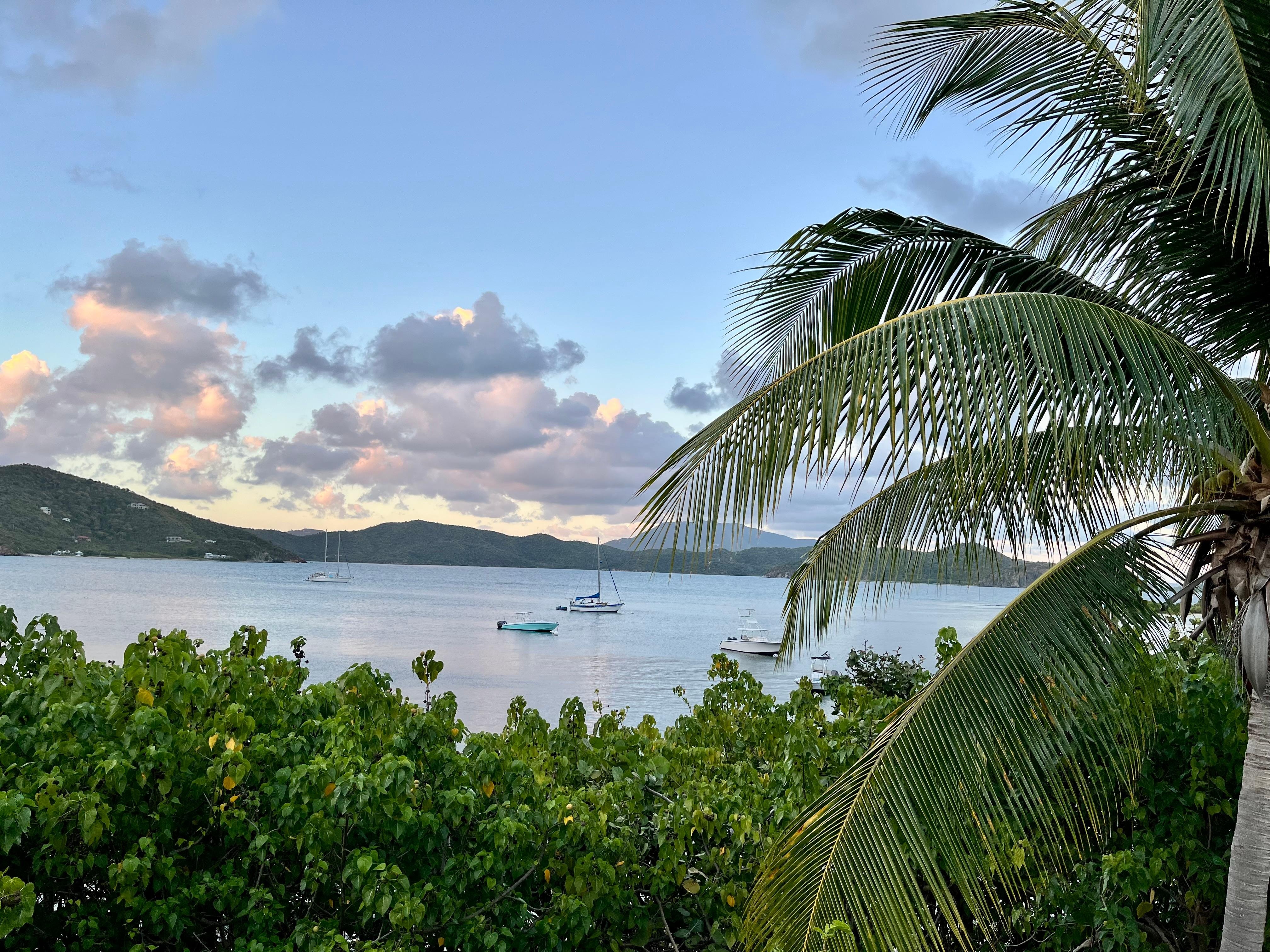 View of Coral Bay from the patio.