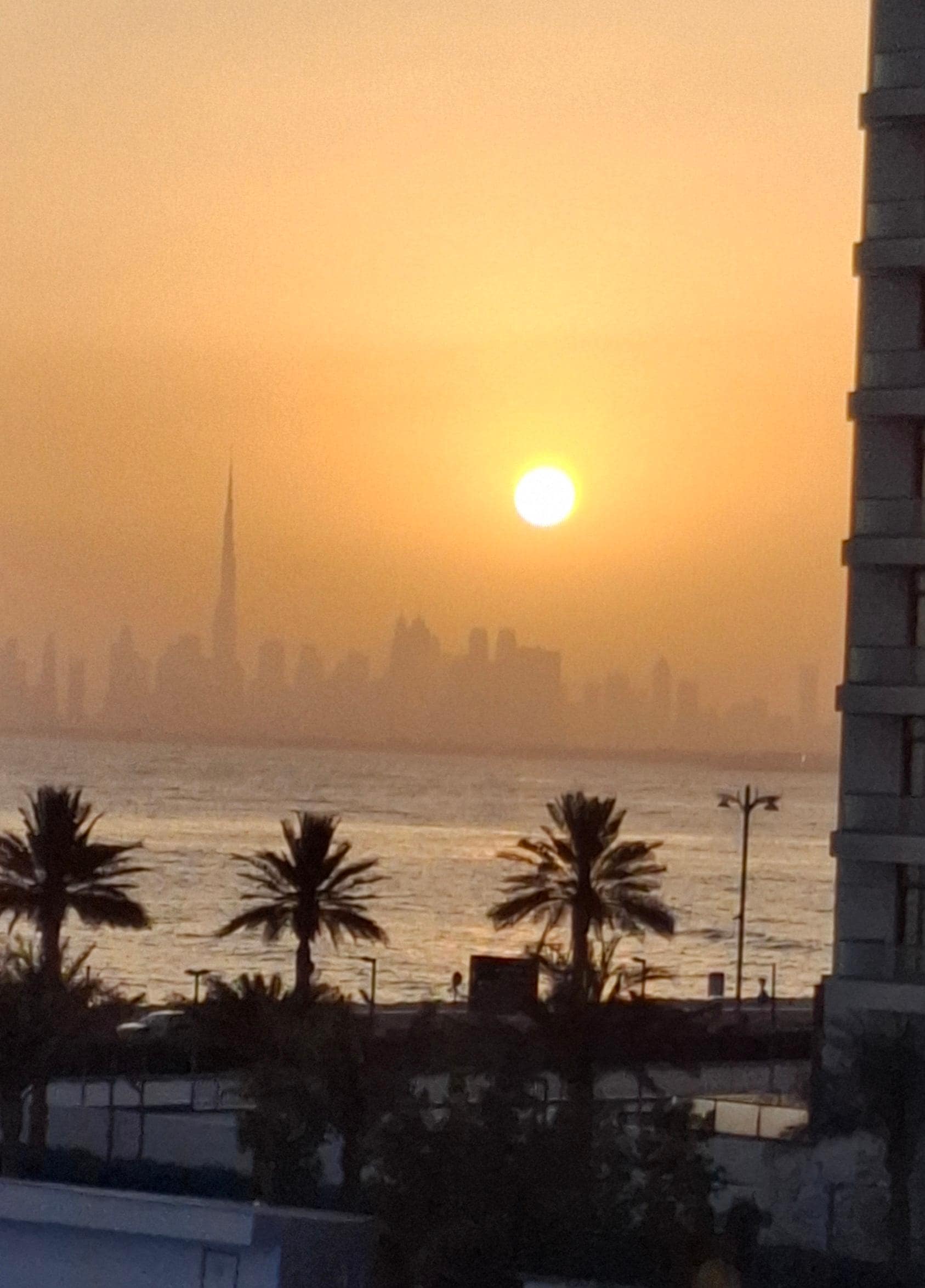 Sunrise from the balcony.