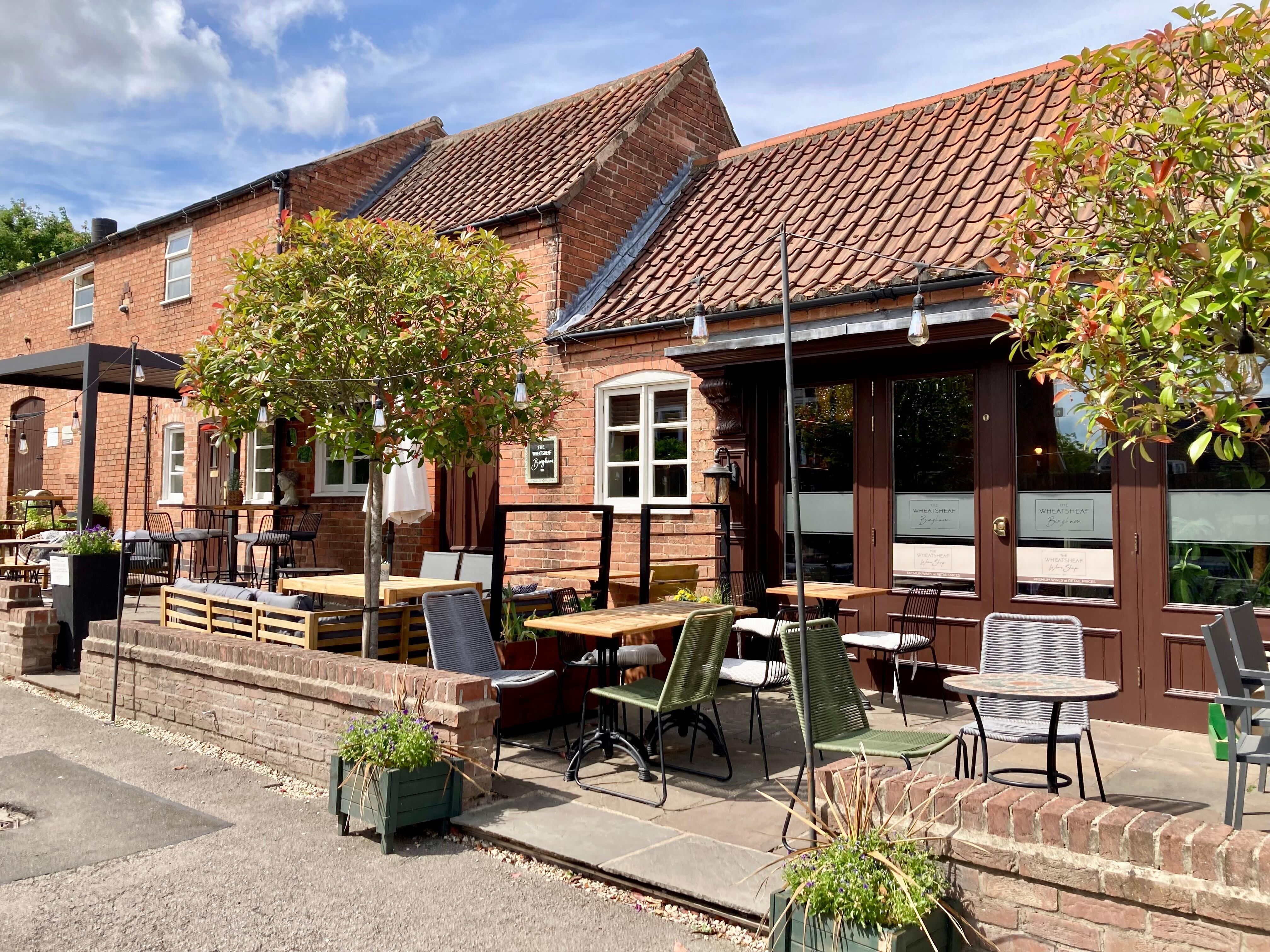 Outside bar/restaurant terrace