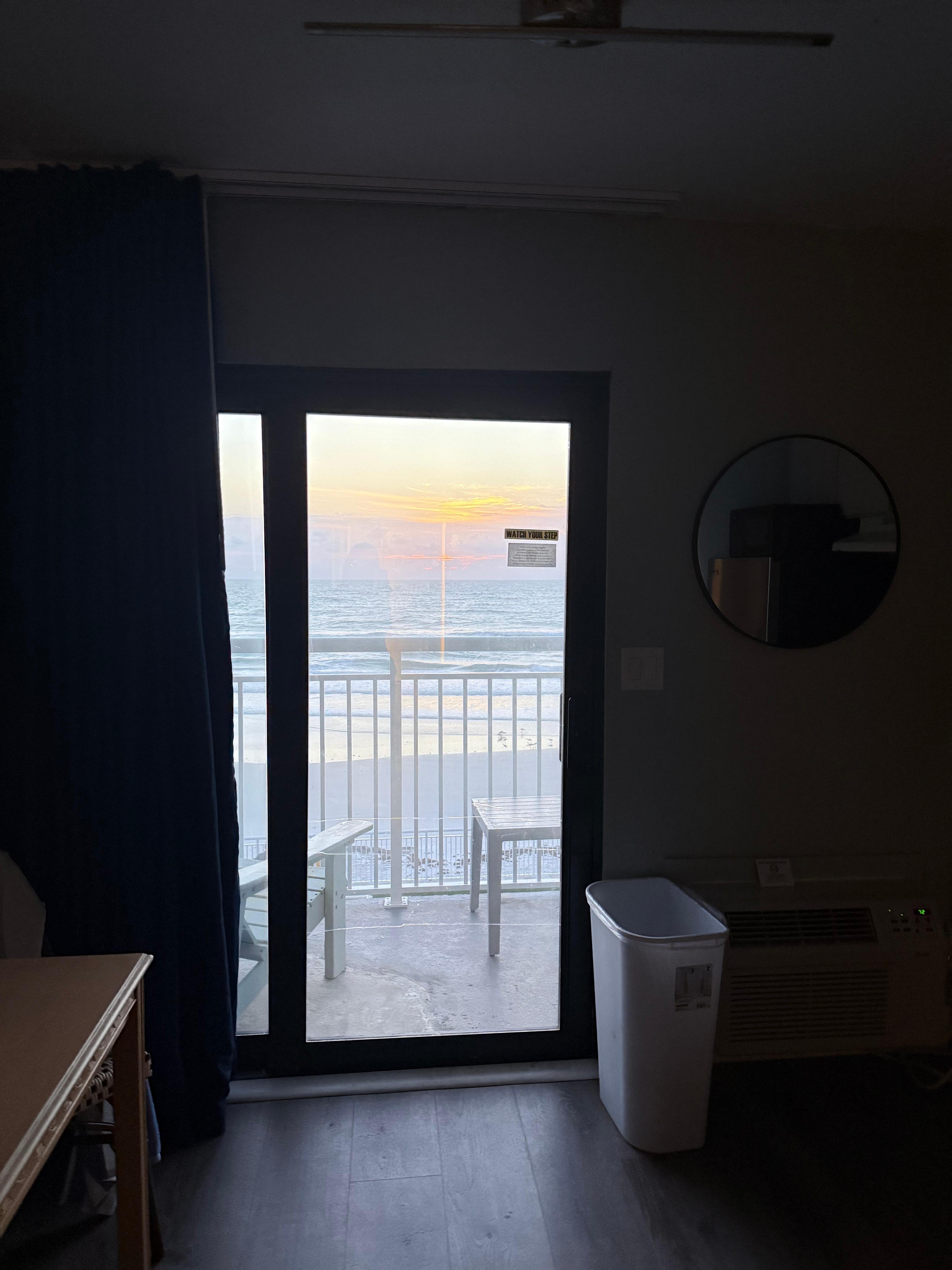 Balcony view from room 306. 