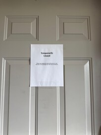 Staircase temporary closed