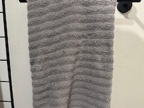 Looked as though hands had already been dried on this. It really threw us off on trusting if they had been freshly laundered or not.