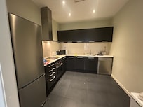 The kitchen kick plates under the cabinets fell down constantly. The clips are broken.