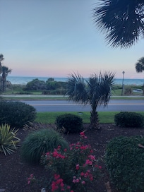 view from the balcony