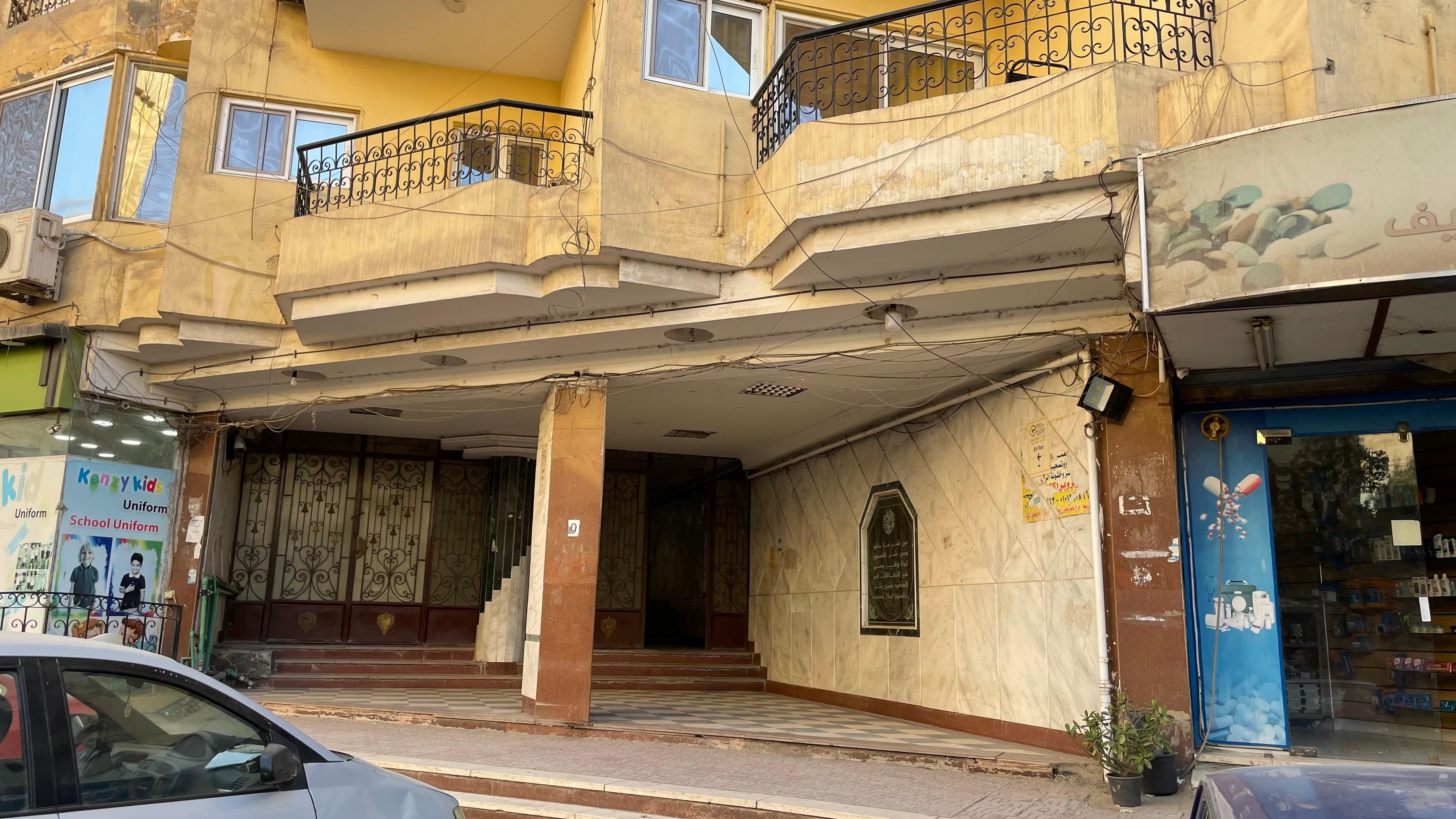 Entrance of building