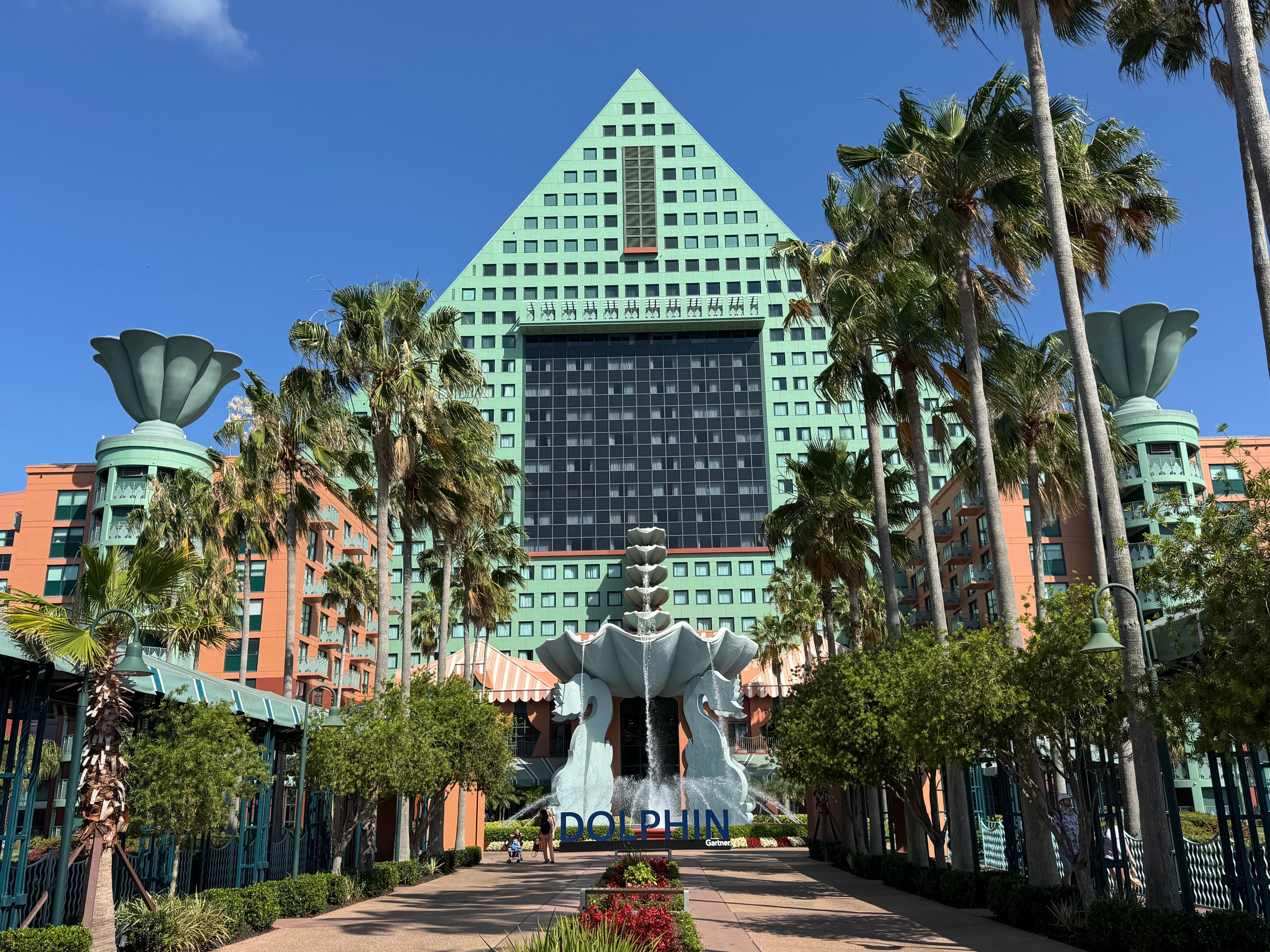 Photo taken from the front of the hotel