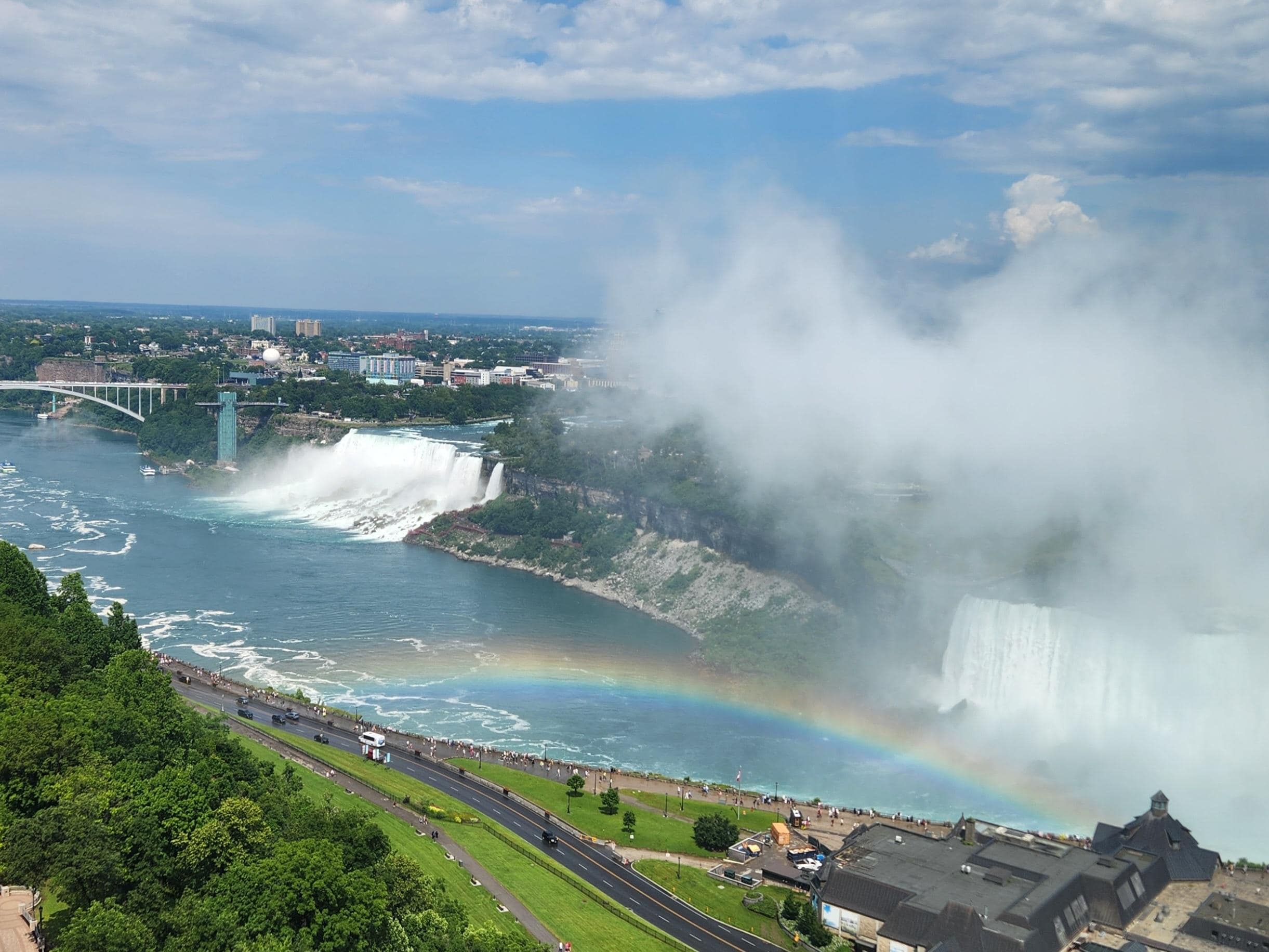 First view when I opened curtains in room. Rainbow was as if my husband was saying he was with me for our annual anniversary trip. RIH 1/4/15