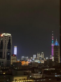 房間雖然喺走廊盡頭,但依然都可以望到東方明珠塔