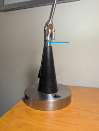 Light was broken, why not just take it out of the room if it's broken.