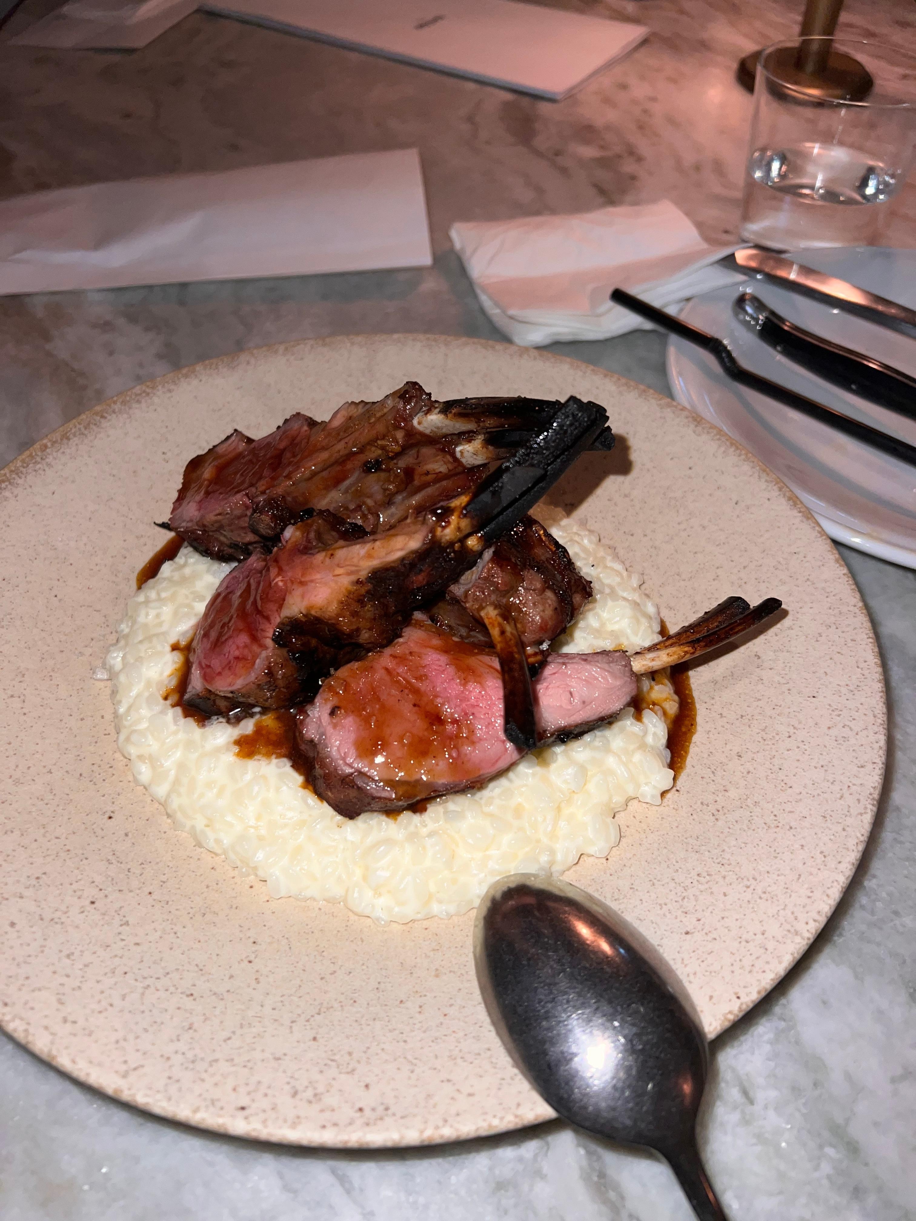 Lamb from the restaurant. 