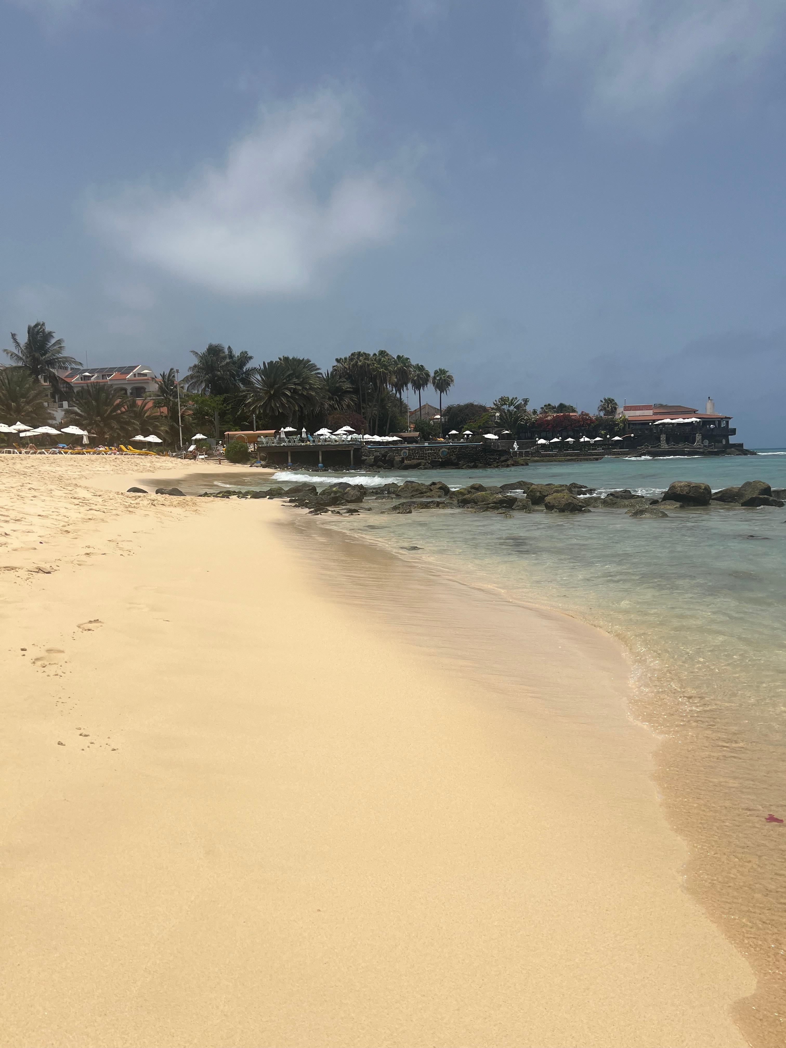 This is the beautiful Santa Maria beach which is right next to the apartment.
