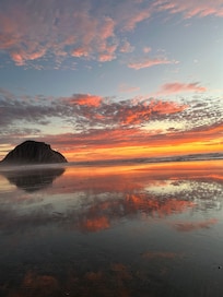 Sunset at Morro Strand Beach (just around the corner)