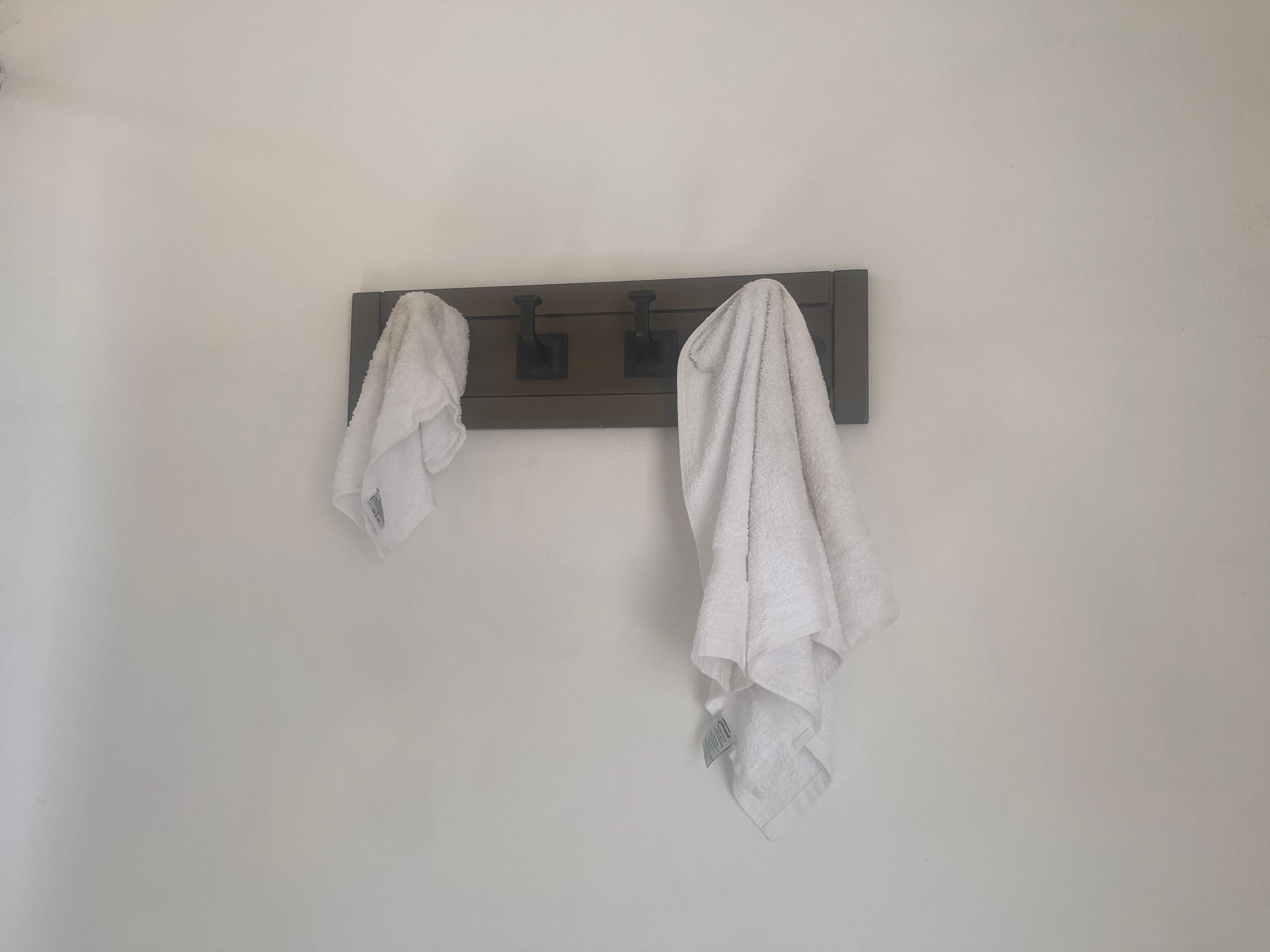 One towel and face cloth 