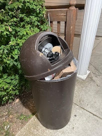 Garbage overflowing