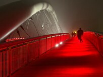 An amazing walk on the bridge which was 5 minutes away from the hotel.