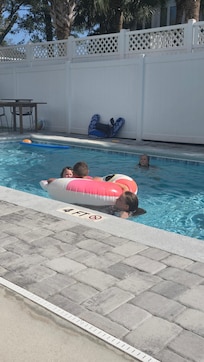 Fun in the pool.