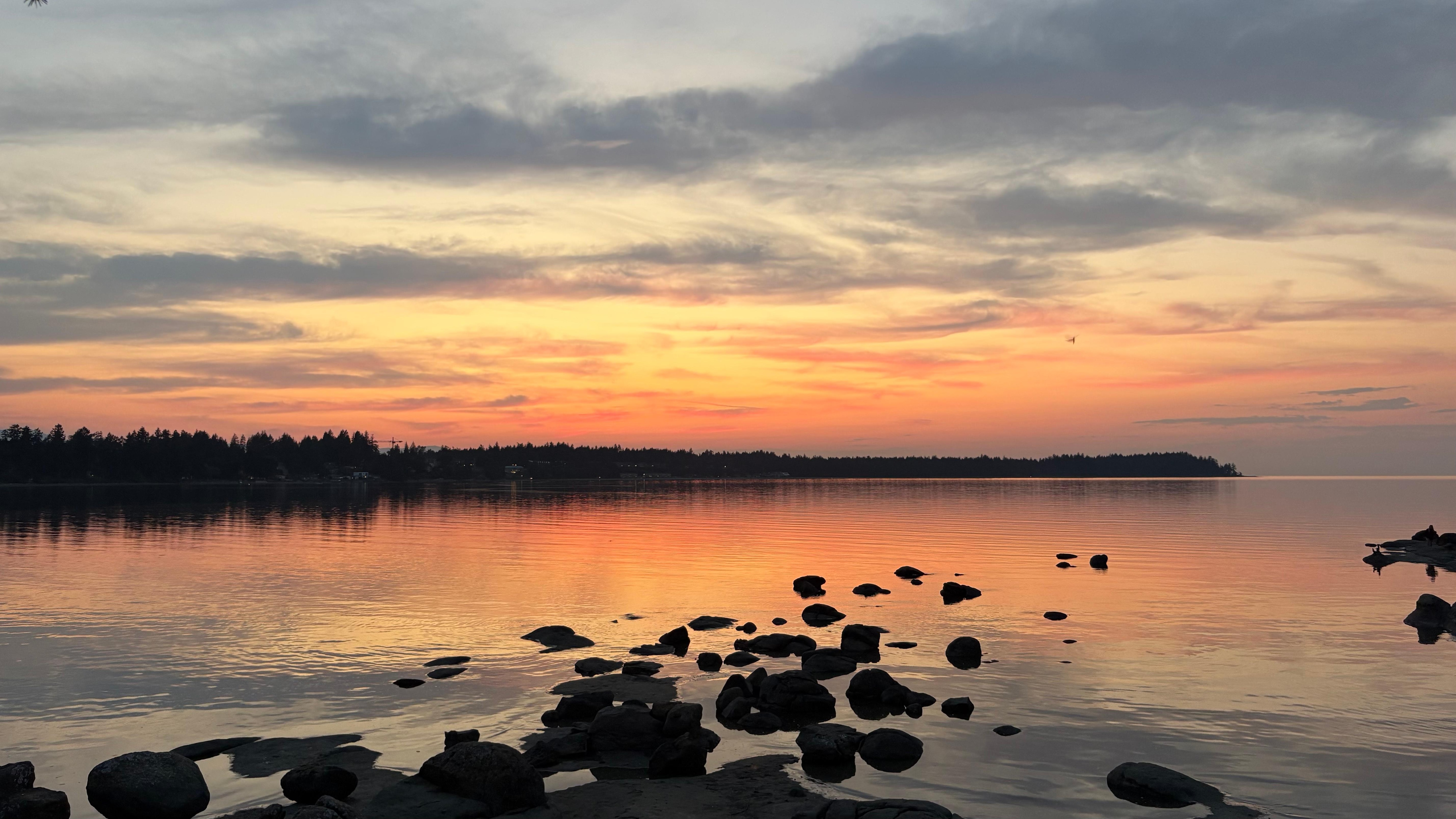 Sunset from outside condo