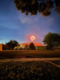 Fireworks view from the front yard..