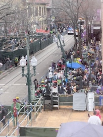 View number 1 from FM room for Mardi Gras parades.