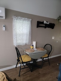 Dining table with drop-leaves