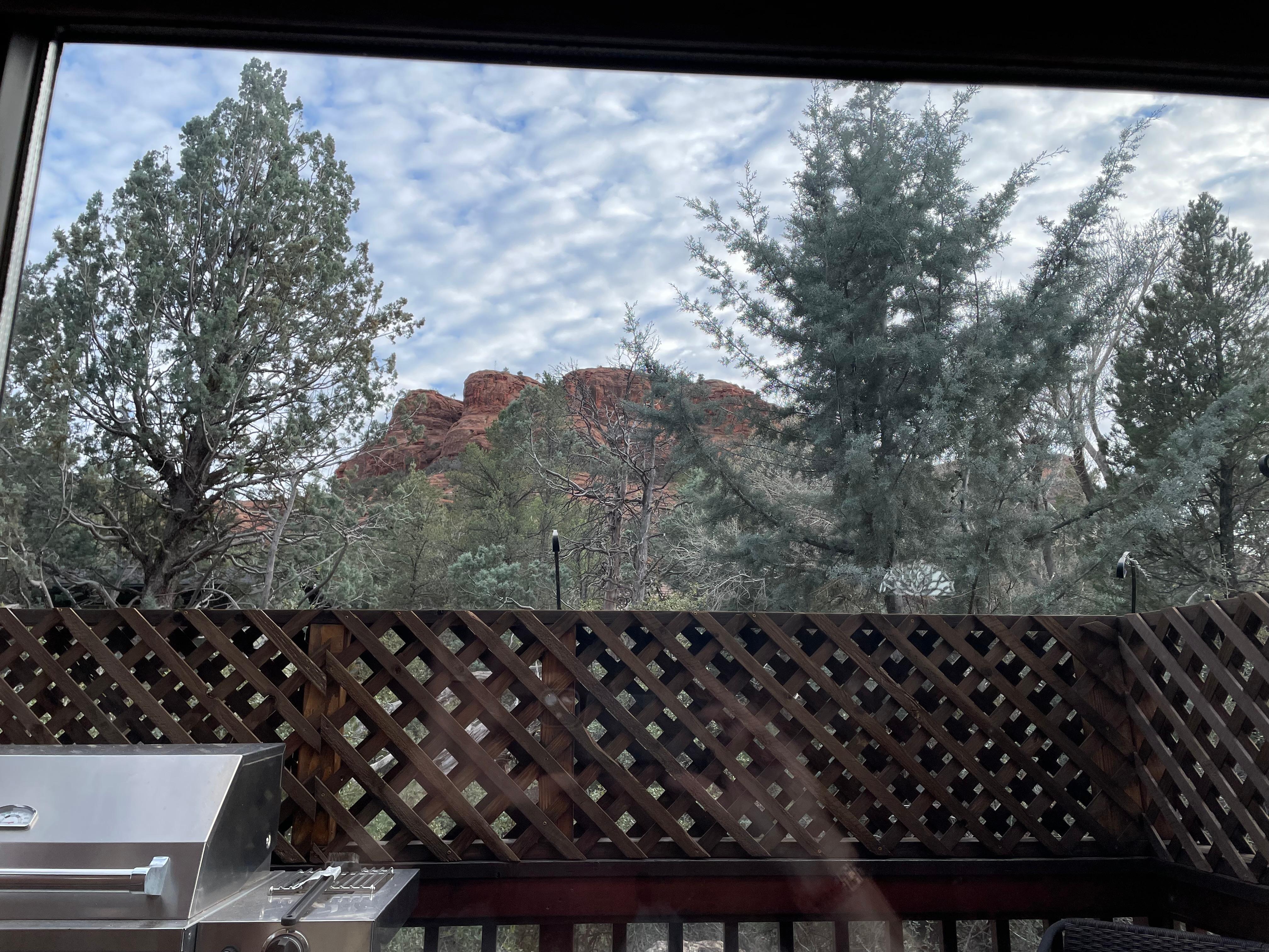 View from living room coach