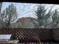 View from living room coach