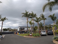 Has a nice playground and ample parking.