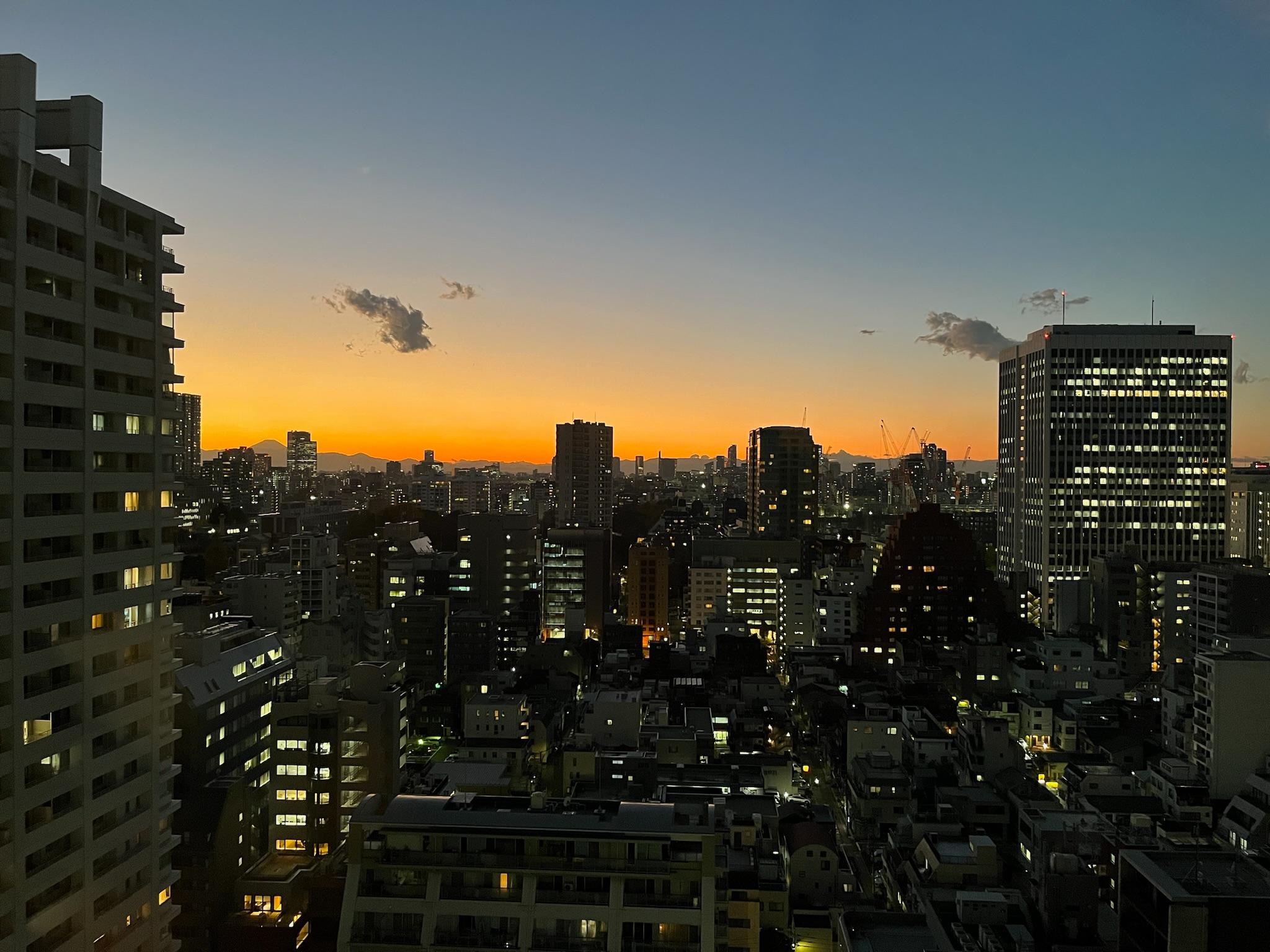 Utsikt från rummet mot Mt Fuji