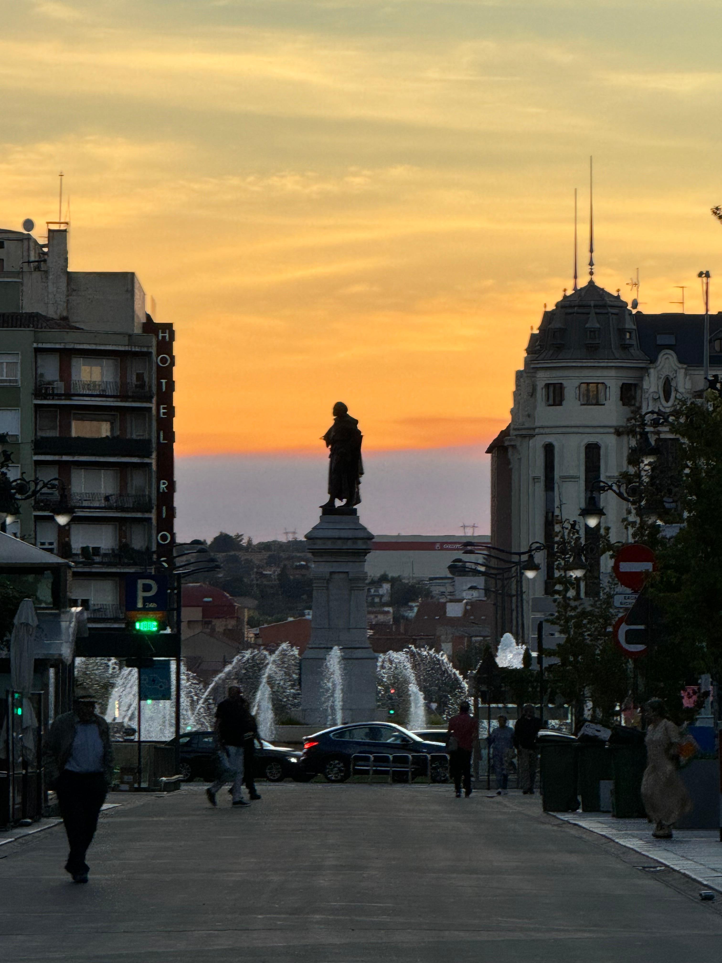 Fountain near the hotel 