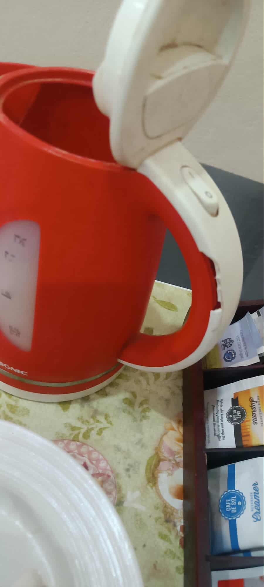 Rusty and dirty kettle