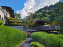 Garden and restaurant