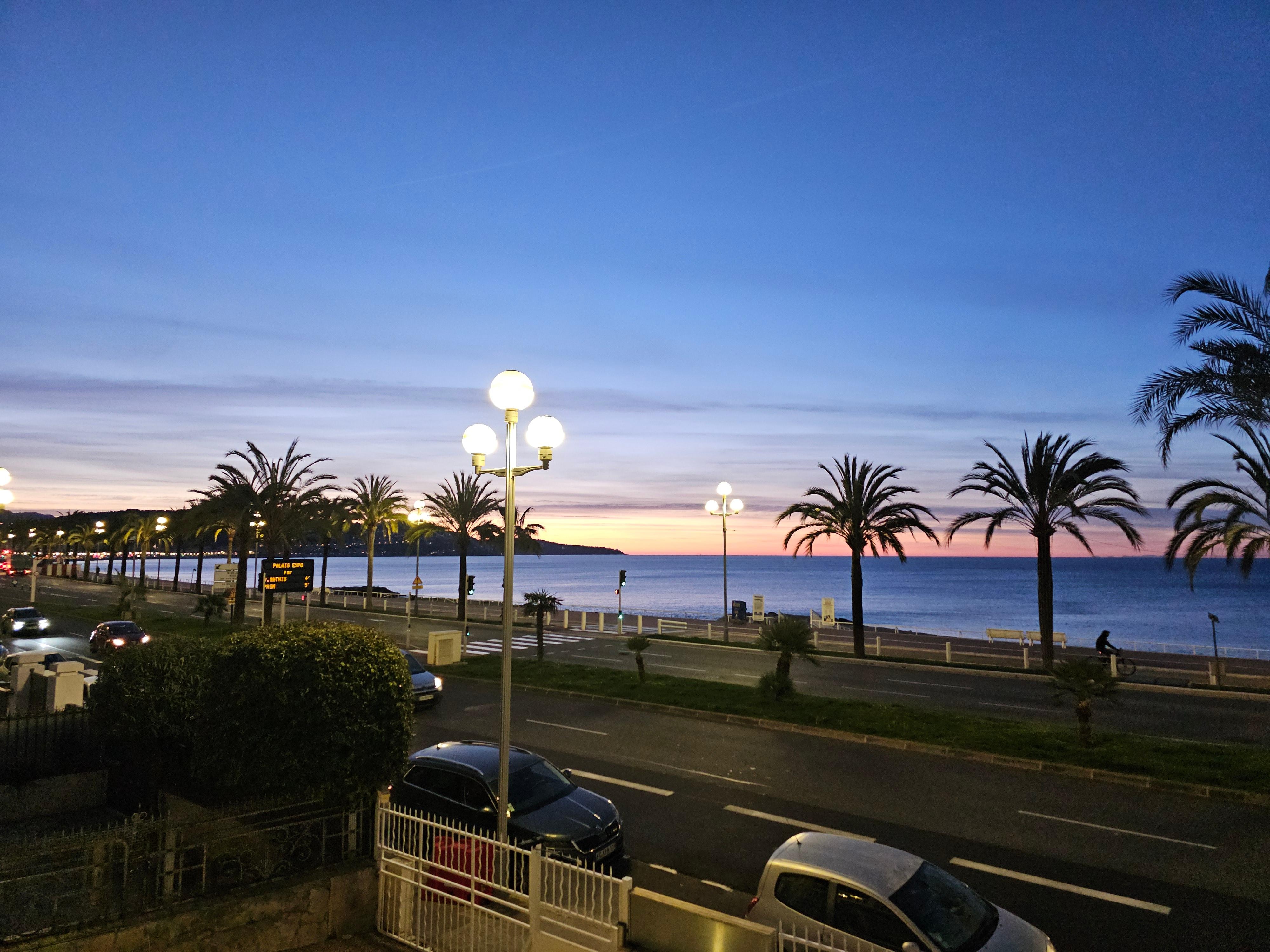 View from the glass doors