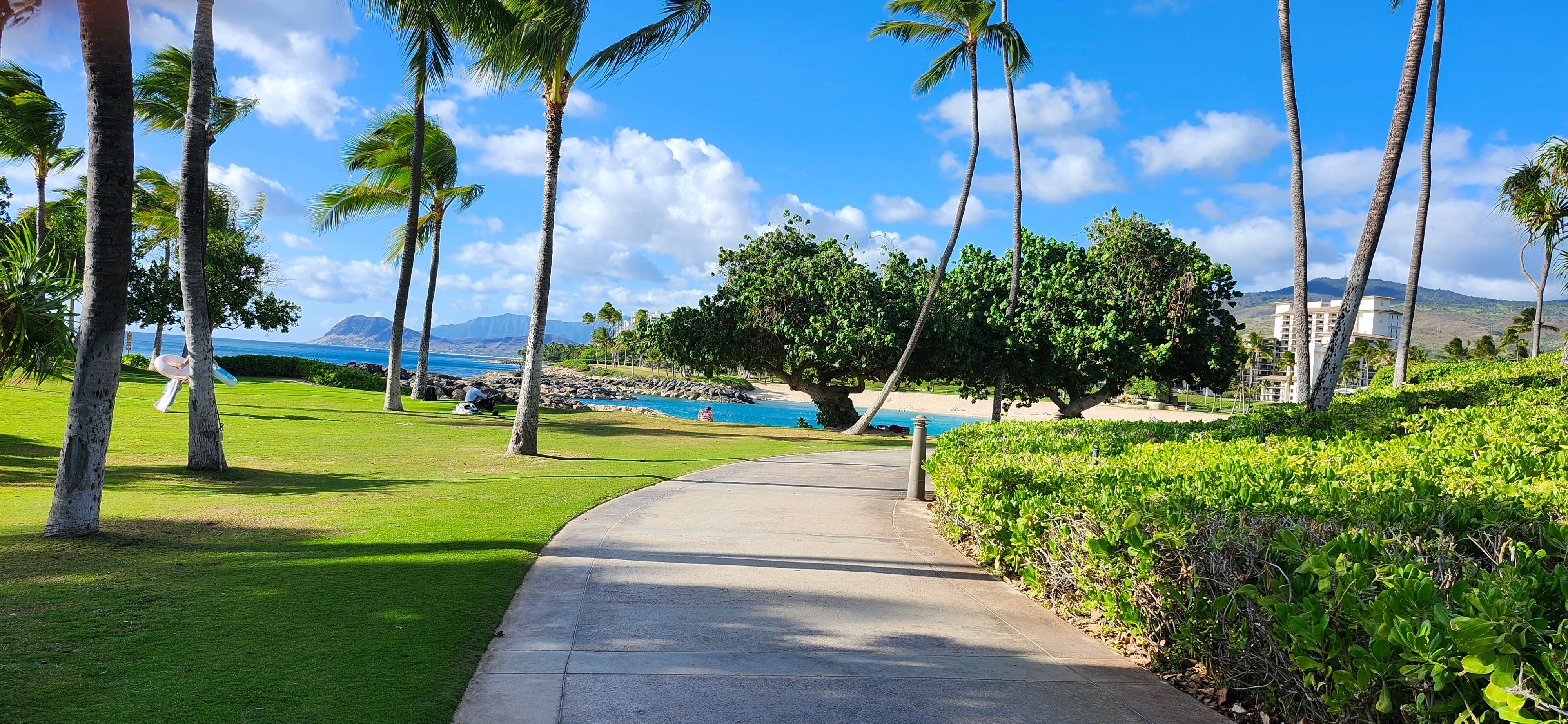 Path on the lagoons walk