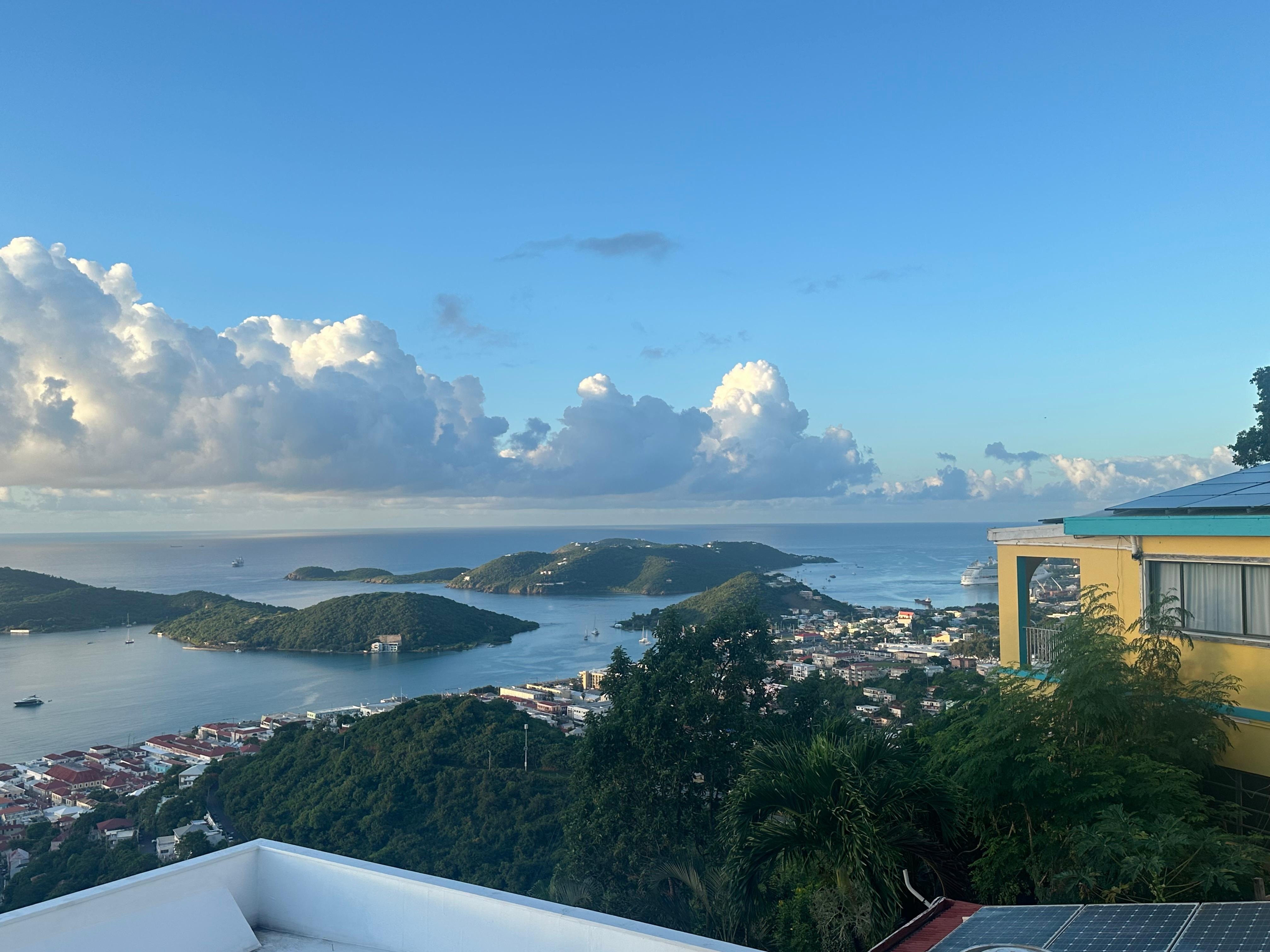 Views from our hotel room balcony