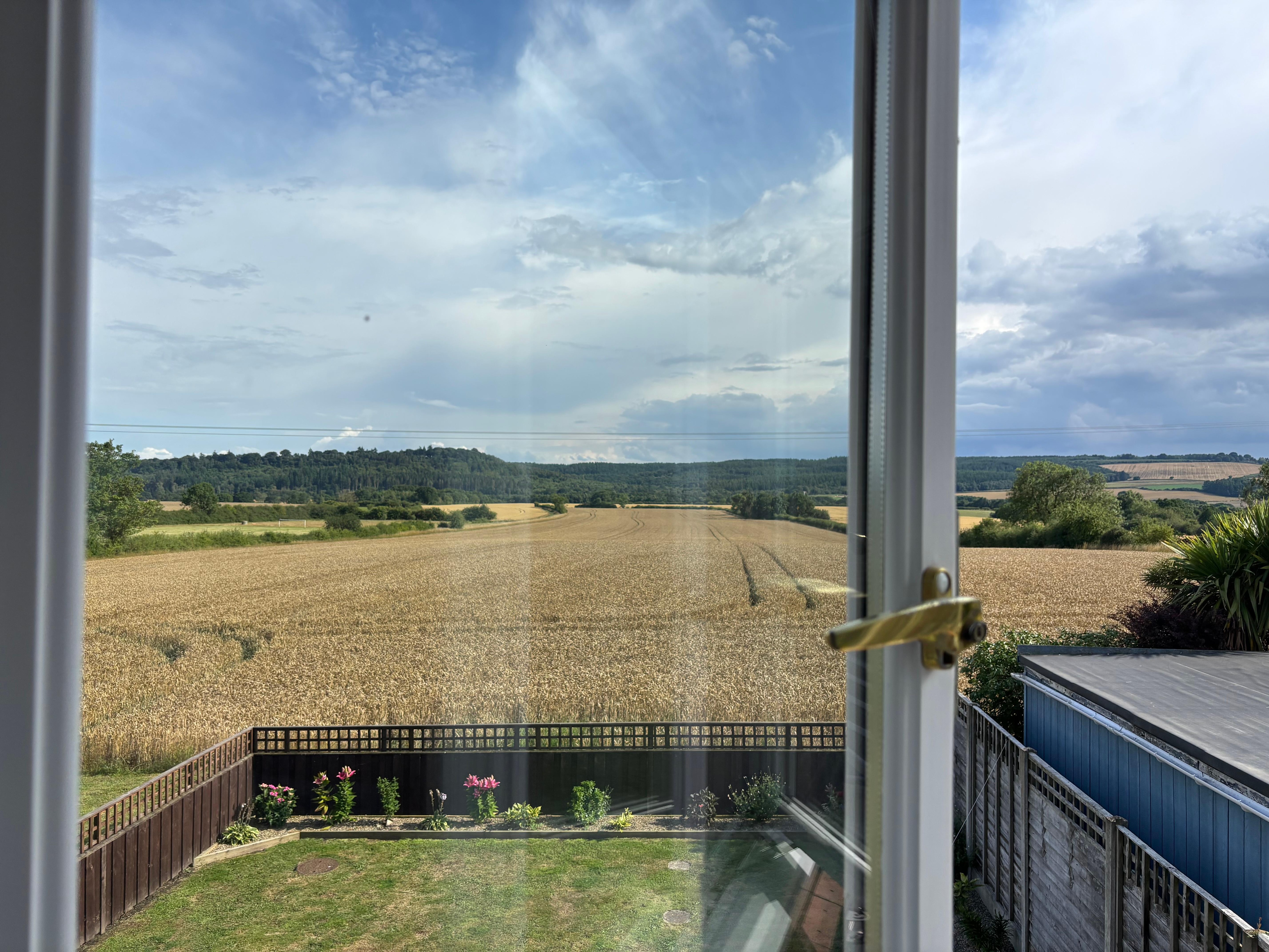 The view from the Master bedroom 
