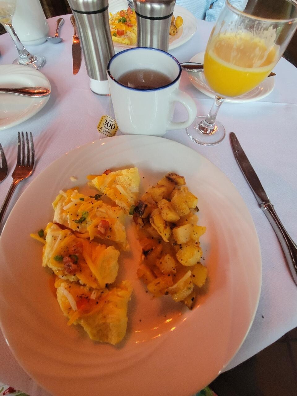 Breakfast was so savory and light