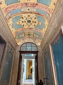 Lobby ceiling.