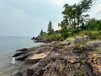 Shoreline in front of property