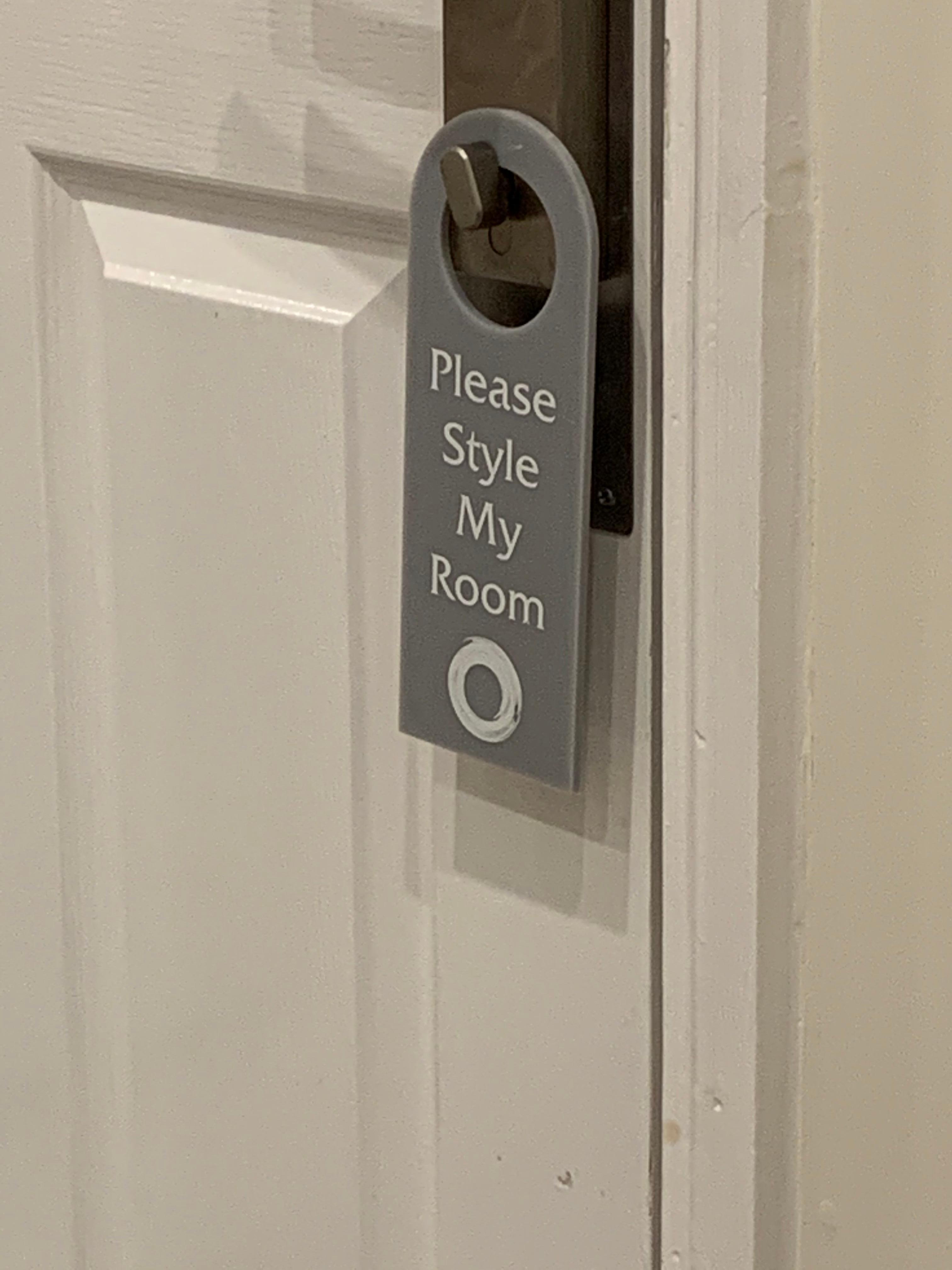 There wasnt anything in the room to style, not even